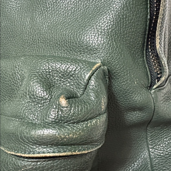 Coach XL leather worn backpack campus large with turn lock zipper pocket USED - Picture 7 of 14